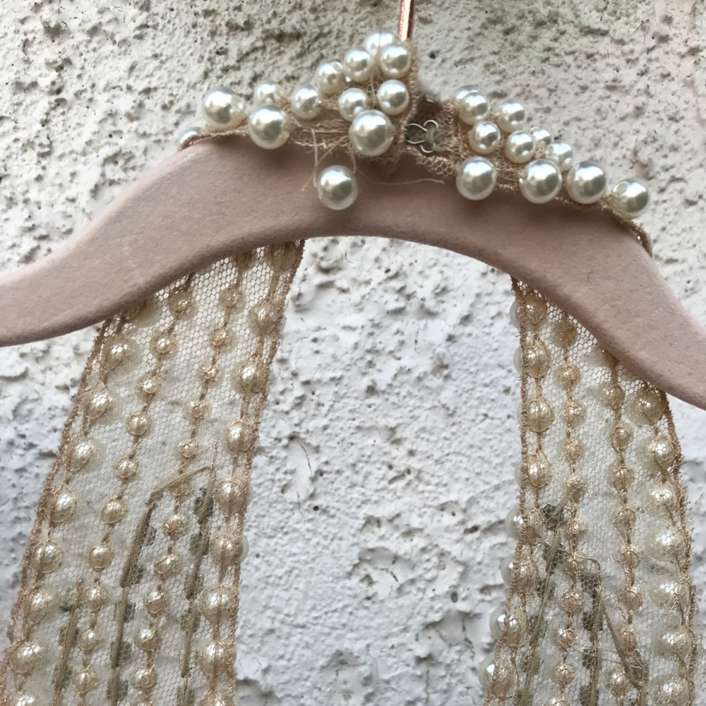 Black Long Gown with Pearls - Picture 5 of 7